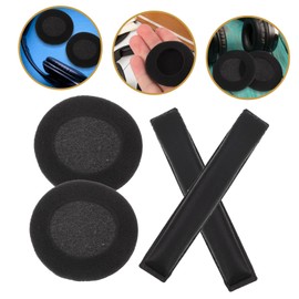 Vaguelly 4sets Headphone Ear Cover Pads Sponge Protective Sleeves for Headsets of Cushions for Comfortable Use Easy Installation Earphone Accessories