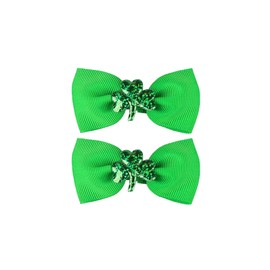 St Patricks Day Green bows hairpin Hairclips St. Patrick's Day Green Party Accessory.(SPJ4) (Type B)