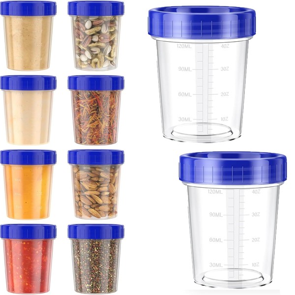 Salad Dressing Container to Go, 10pcs 120ml Sauce Containers with