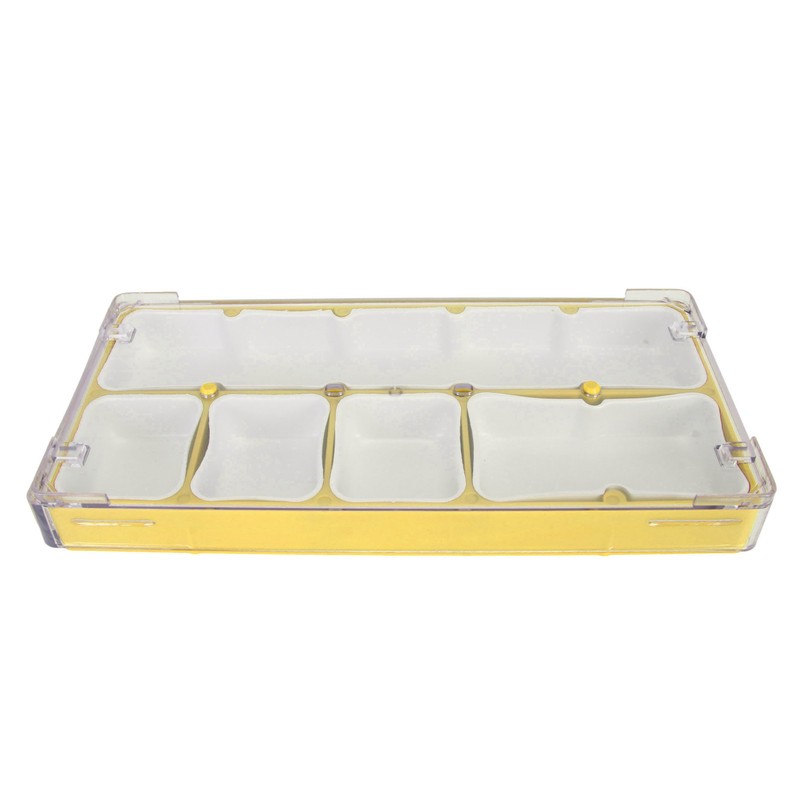 Watch Parts Storage Box Stackable 5 Compartments Acrylic Rubber Watch