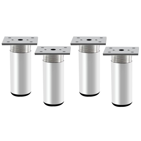 Rusoz Pack of 4 Adjustable Furniture Feet, Metal Furniture Feet,