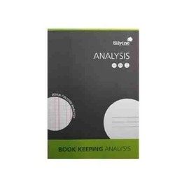 PACK OF 3 - Silvine Analysis - Book Keeping Notebook Analysis 32 Pages 7 Column A4