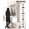Towel Racks for Bathroom - Wall Mounted Metal Rack with