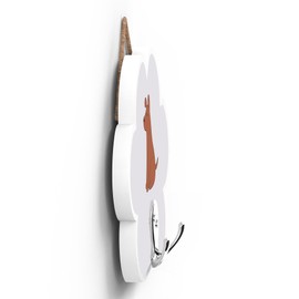 Global Designs DOG PET THEMED HOME DECORATIONS PAWPRINT HOOK WOODEN PLAQUE