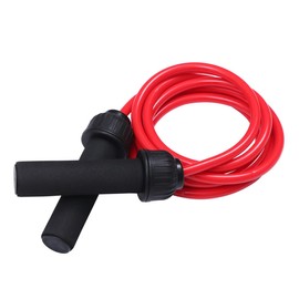 Totority Adjustable Weighted Jump Rope Red Exercise Equipment for Home Gym and Outdoor Workouts Diameter for Fitness Training and