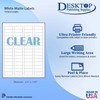 Crystal Clear Return Address Labels for Laser Printers - 2/3"