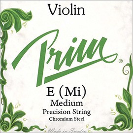 Prim 4/4 Violin E String - Chromesteel - Medium Gauge - Ball End