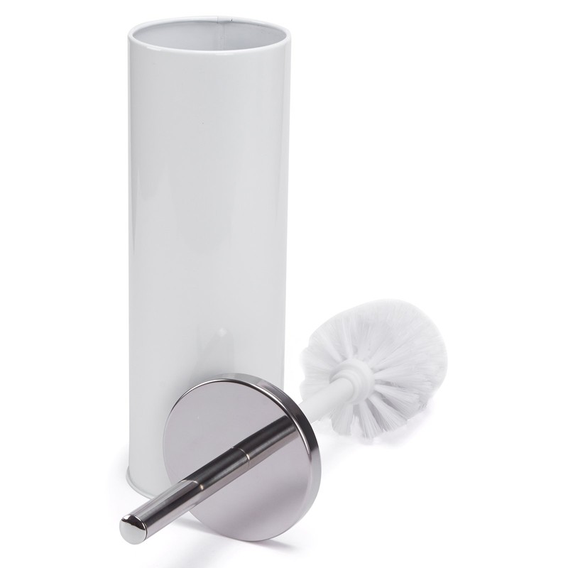 MSV Toilet Set Made of Stainless Steel in White, 30