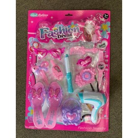 100% Pure Girl Toys Kit, Beauty Princess Kit, Kit de Princesa Yogue Decorations. Jewelry