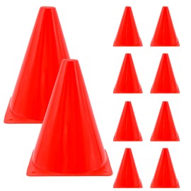 FORYNXHWIN Pack of 10 Football Marking Cones, 18 cm Hat, Children's Pylons, Multifunctional Cones, Training Cones, Marking Cones for Sports, Football, Children, Equestrian Sports & Dog Training