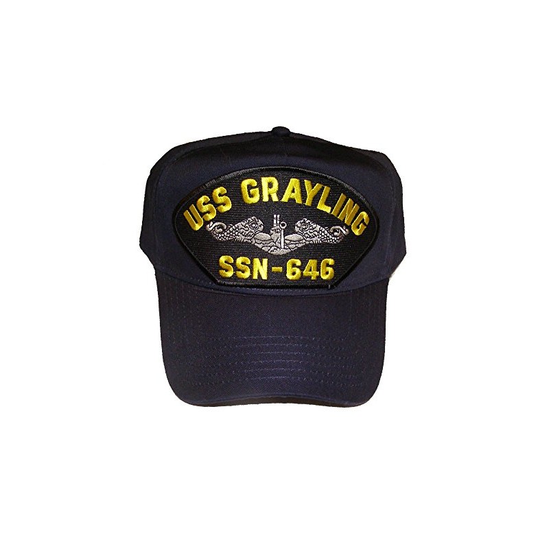 USS Grayling SSN-646 with Enlisted Silver Dolphins HAT - Veteran