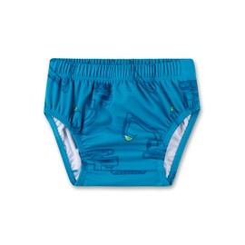 Sanetta Schwimmwindel Blau | Praktischer und nachhaltiger Badeslip aus recyceltem Polyester für Jungen. Bademode für Babys 086
