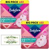 Bodyform Ultra Long Sanitary Towels with Wings 22 Per Pack