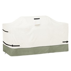 Osileyo 98 Inch Island Grill Cover - 600D Heavy Duty Waterproof All Weather Protection Outdoor Cover,Beige&Grayish Green