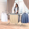 YUBELLES Clothes Drying Rack, Gullwing Laundry Rack, Collapsible, Space-Saving Laundry
