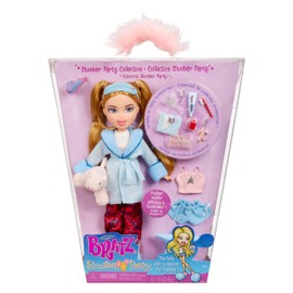 Bratz Slumber Party - Cloe Fashion Doll - With 2 Sets of Pyjamas, Plush Animal and Accessories - Suitable for Kids and Collectors