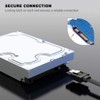 KUYIA SATA Cable 3.35 cm Straight to 90 Degree Right
