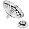 2 Pack Kitchen Sink Strainer, Stainless Steel Sink Drain Stopper,