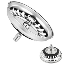 2 Pack Kitchen Sink Strainer, Stainless Steel Sink Drain Stopper, 3.15 Inch/8cm Sink Plug