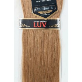 Extension De Cabello Eve Luv Remy 18pLG 100% Natural Castaño Color #8-rubio Medio Dorado