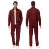 Rdruko Men's 2 Piece Track Suits Full Zip Sports Jogging