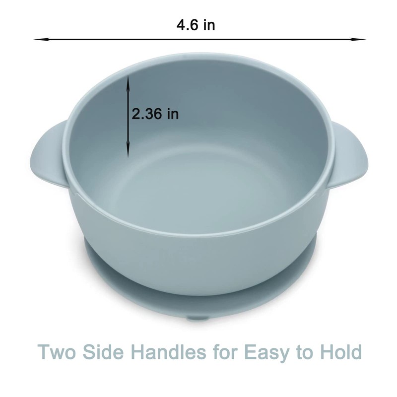 PandaEar Silicone Baby Feeding Set| 2 Divided Suction Plate +