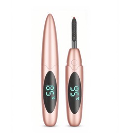Heated Eyelash Curlers Electric Eyelash Curler with LED Display USB Rechargeable Natural Curling 24H Long Lasting for Women Makeup Tools Gifts