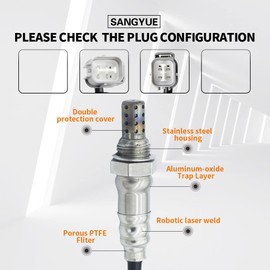Sangyue 2X Oxygen Sensor 1 & 2 for 1997-2001 Honda CR-V 2.0L; 1996-2001 Acura Integra 1.8L Upstream + Downstream