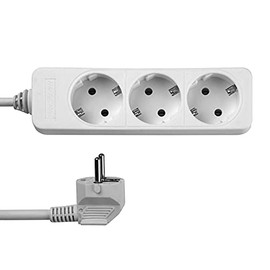 REV Tischsteckdose 3-fach 3,0 m weiß