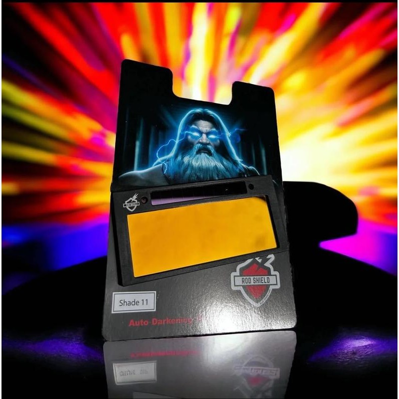 Rod Shield blue puddle gold front automatic welding lens:_Shade 11