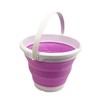 SAMMART Collapsible Plastic Bucket - Foldable Round Tub with handle