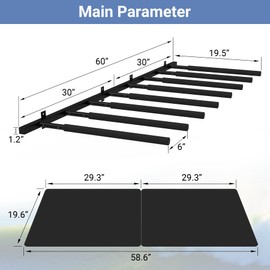 Neorexon Surfboard Wall Mount Rack 8 Arms, Surfboard Rack with Rubber Mat, Vertical Surf Racks Holds 8 Boards Storage Mount System at Home and Garage