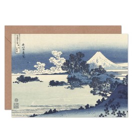 Artery8 Hokusai Beach Of Shichirigahama Province Sagami Fine Art Greeting Card Plus Envelope Blank Inside