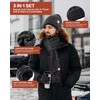 Winter Beanie Hat Gloves Set for Men Women, Hats for