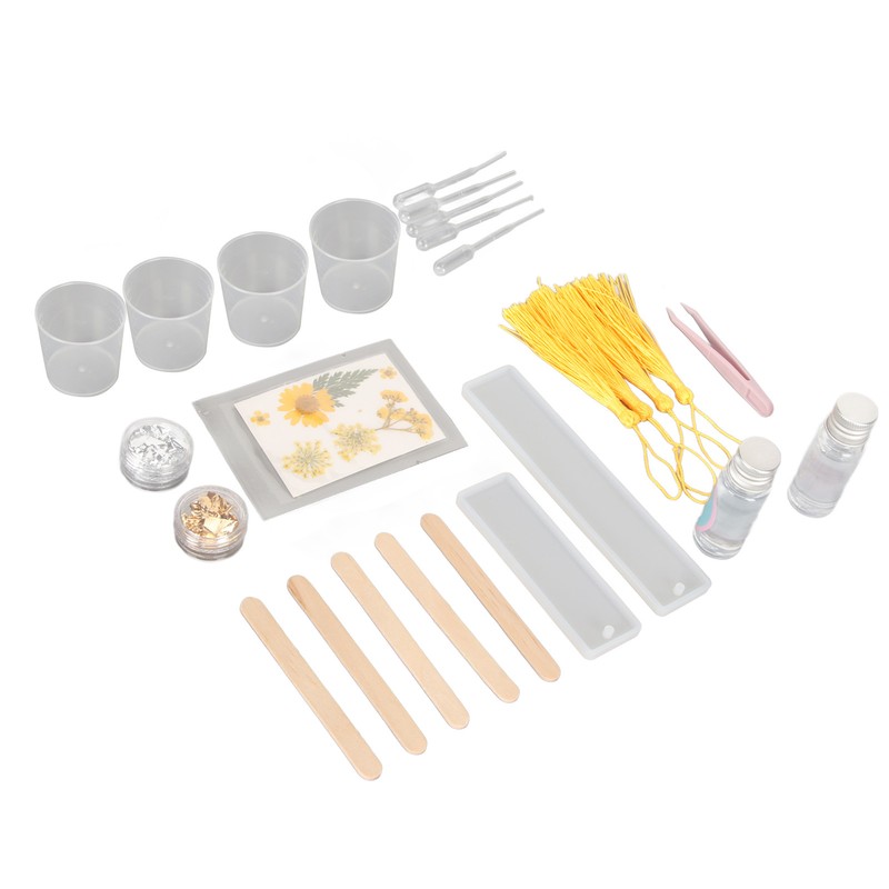 Bookmark Resin Molds Tear Resistant Reusable Bookmark Mold Tassels Kit
