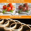 PAUTIX COB LED Strip Light Warm White 2700K 504LEDs/m,CRI90+ 32.8ft/10m
