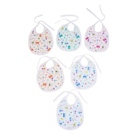 MW PRINTS Combo Pack of Baby Soft Cotton Premium Printed 6pcs Bibs + 1pc Medium Size Dry Sheet (100cm*70cm) Sea Green)