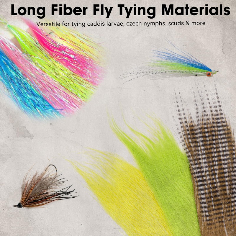 QualyQualy Fly Tying Materials Starter Kits, Fly Tying Accessories with