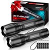 WdtPro LED Flashlight High Lumens SR2000 Pro, 2 Pack Brighter