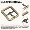 sourcing map Metal Roller Buckle, 8Pcs 0.75 Inch Single Prong