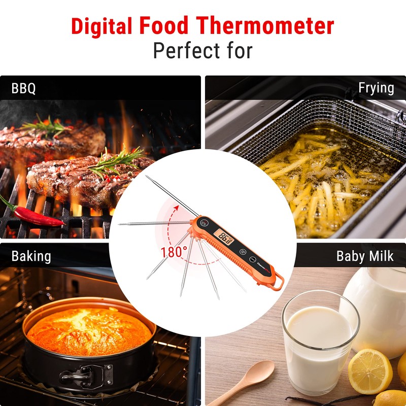 ThermoPro Digital Instant Read Meat Thermometer for Grilling Waterproof Kitchen