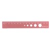 sourcing map Straight Ruler 15cm Metric Aluminum Alloy Ruler Wave