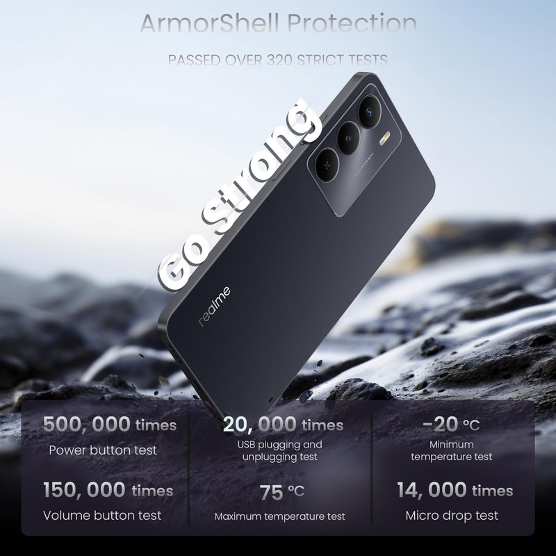 realme 14x 5G Smartphone 6+128GB Carbon Black