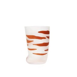 Hyzone Cat Claw Glass, Beer or Drink Cup, Milk, Juice, Matte (Tiger Stripes)