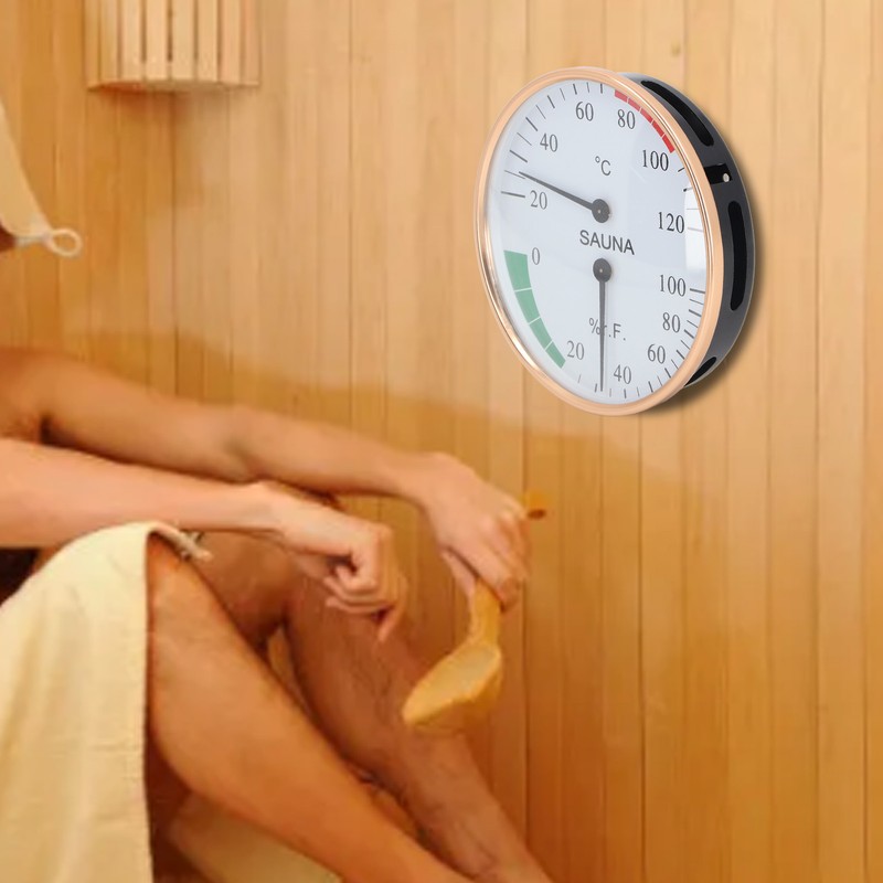Sauna Temperature Humidity Meter Professional Wall Mounted High Accuracy Hygrometer