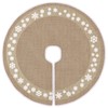 MACTING Christmas Burlap Tree Skirt, 30 Inches Tree Mat with