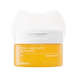 celimax Almohadilla iluminadora de poros y manchas oscuras | Almohadillas exfoliantes para poros dilatados, con ácido hialurónico, minimizador de poro