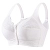 FHTECO Front Closure Bras for Older Women Plus Size Wireless