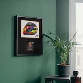 Lap Legends Oscar Piastri 2025 Framed Display Gift with Reproduced Digital Signature (Border)