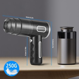 Birshe Handstaubsauger,Akku Staubsauger Portable Kabellose Handstaubsauger Akku Wiederaufladbarer Tragbarer Staubsauger Handstaubsauger für Auto,Haus,Küche und Tierhaarstaubsauger mit 2 Filterpatronen